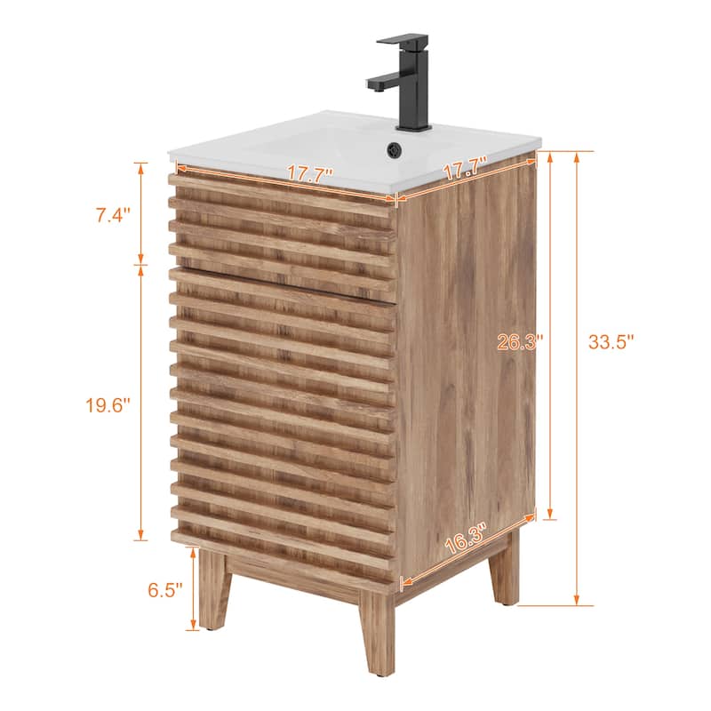 Bathroom Vanity Set W/Drop in Sink Faucet Cabinet Combo