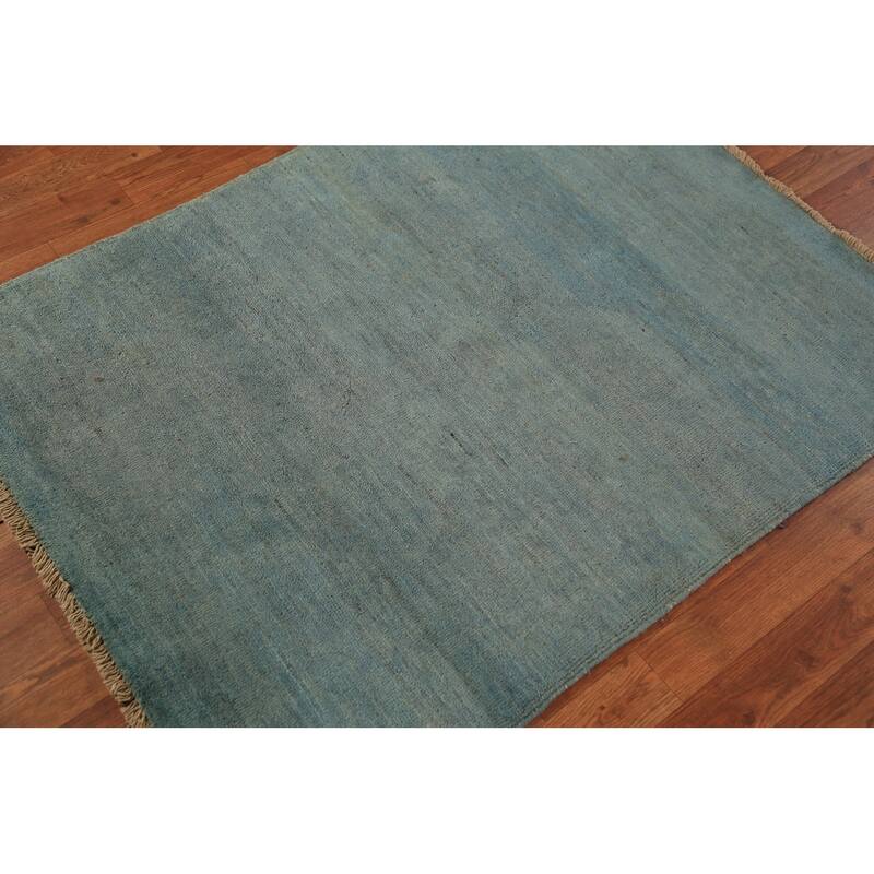Stripe Gabbeh Oriental Foyer Rug Hand-Knotted Wool Carpet - 2'3" x 4'3"