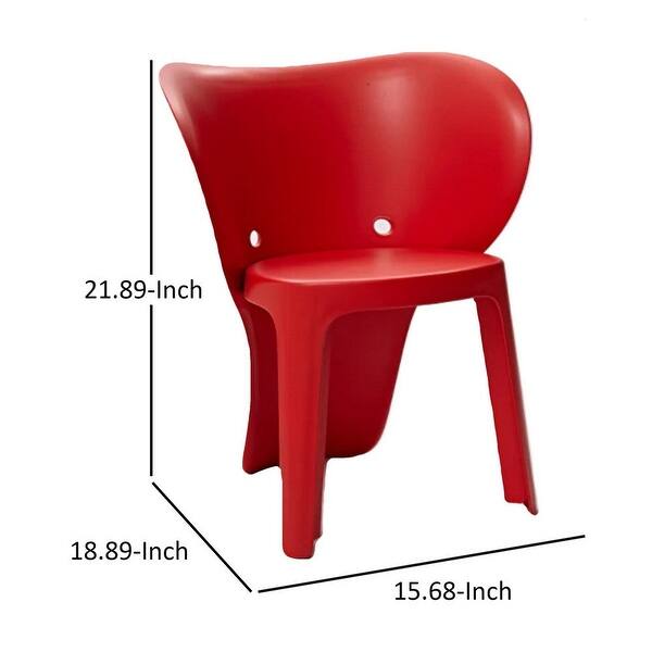 dimension image slide 2 of 5, 16-Inch Kids Chair with Curved Back and Elephant Trunk Design