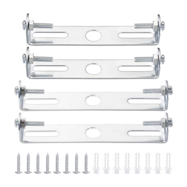 Ceiling Light Plate 90mm 104mm Two Size Lighting Fixture Mounting Bracket Set Silver Bed