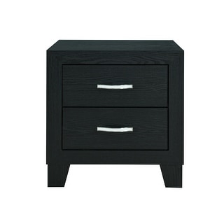 Reid Black Nightstand - Bed Bath & Beyond - 40539806