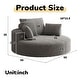 preview thumbnail 57 of 89, GDFStudio - Lavelle Corduroy 360 Degree Swivel Chair Fluffy Modern Sleeper