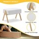 preview thumbnail 5 of 8, EROMMY 25.2" Wide Reclining Rocker Chair with Ottoman - High Back Rocking Chair, Soft Linen Fabric, Ergonomic Design