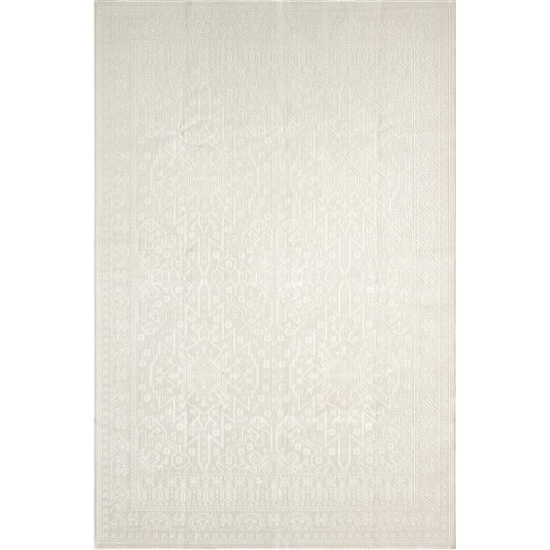 Abani Rugs Regal REG520A Cream Tone-on-Tone Vintage Inspired Area Rug - 8'11" x 12'