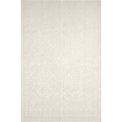 Abani Rugs Regal REG520A Cream Tone-on-Tone Vintage Inspired Area Rug