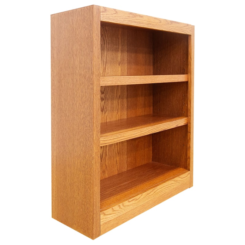 Concepts in Wood 3 Shelf Wood Bookcase, 36 inch Tall