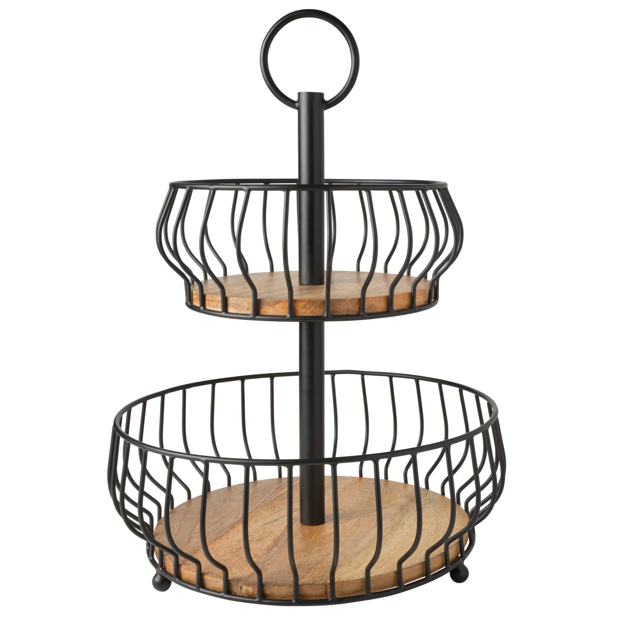 Gourmet Basics by Mikasa Savannah 2-Tier Basket