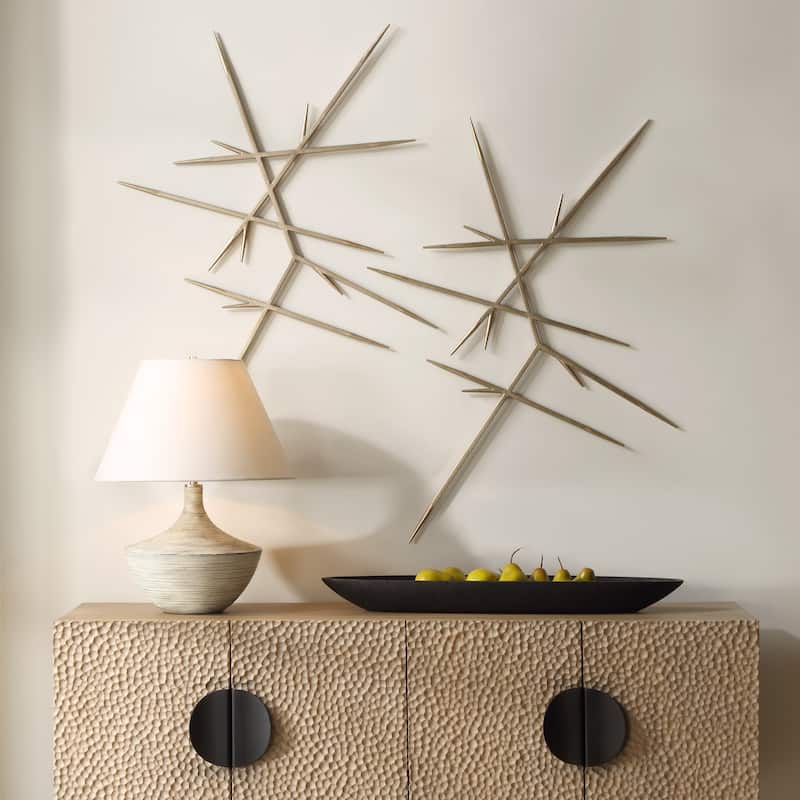 Uttermost Fireworks Silver Wall Decor, Set of 2 - 30.25" x 30.25"