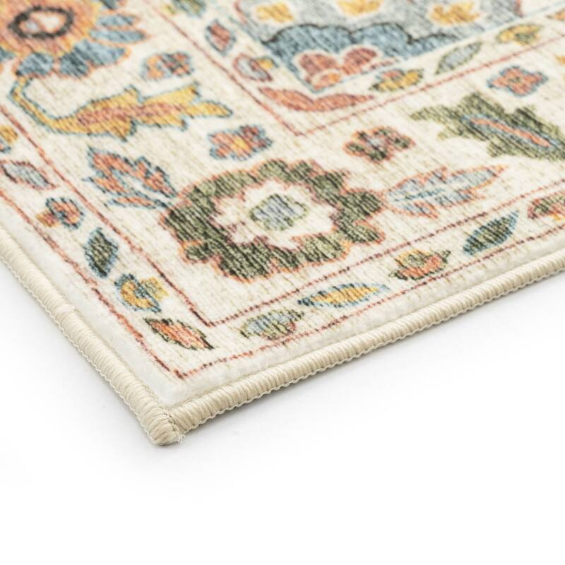 Smart Wash Ambient Glam Oriental Indoor Polyester Area Rug