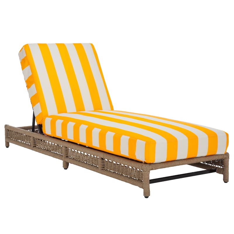 SAFAVIEH Outdoor Living Callan Lounger - 75"W x 26"D x 13"H