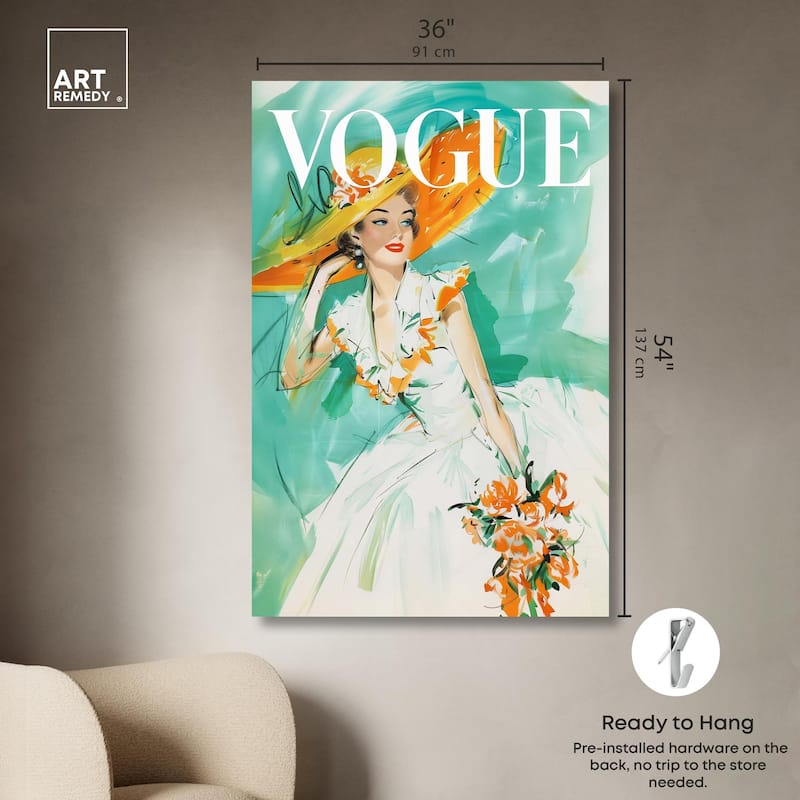 In the Summer Breeze Cover Canvas by Art Remedy, Gallery Wrapped
