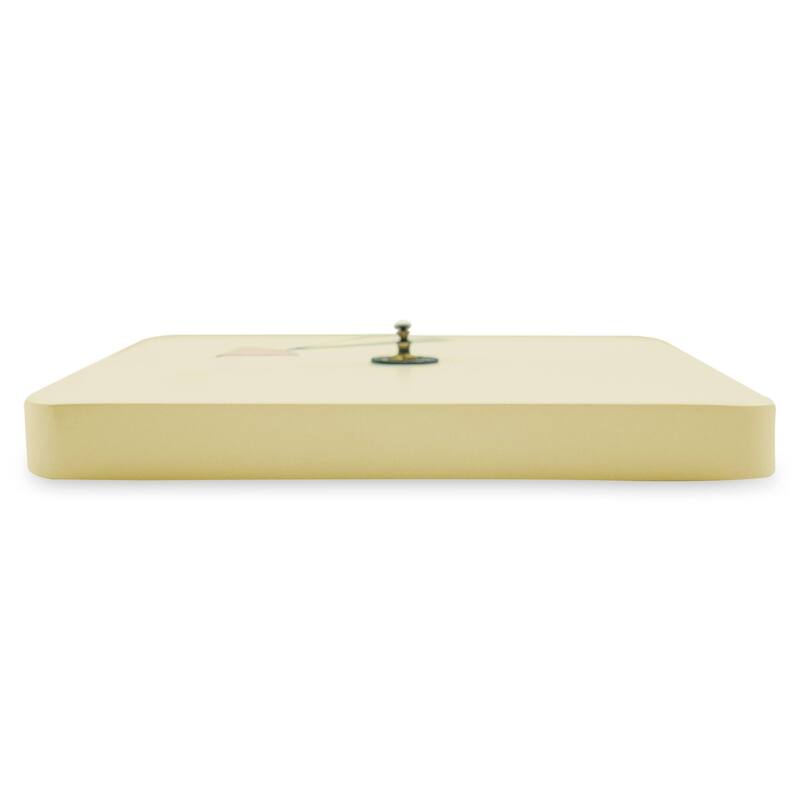 Manchester Minimalist Square Silent Modern Wall Clock in MDF with Silent Non-Ticking Design and Aluminum Hands for Home Office
