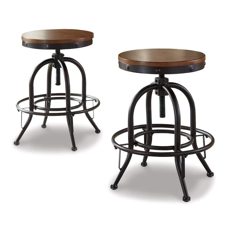 Signature Design by Ashley Lier Swivel Counter Height Stool (Set of 2)