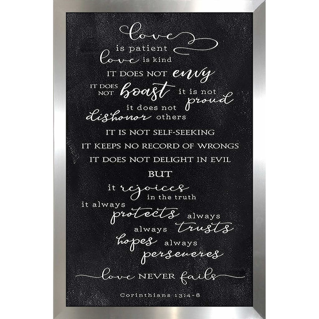 "Love Is" Print on Acrylic.