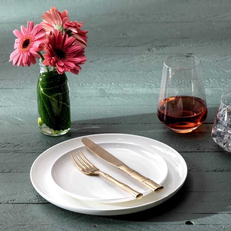 Fortessa Royal Pacific 18/10 Stainless Steel, 5PC Flatware Set (Service for 1), Silver