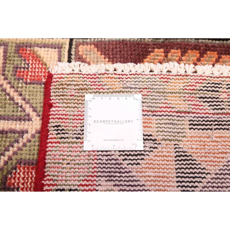 ECARPETGALLERY Hand-knotted Antalya Vintage Beige, Red Wool Rug - 6'7 x 9'8