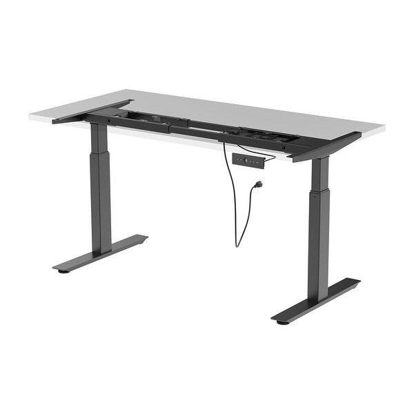 Desks Tables Monoprice Single Motor Angled Sit Stand Desk Frame With Built In Casters Msgconstrutora Com Br