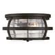 preview thumbnail 4 of 7, Westinghouse Lighting Weatherby 14-Inch Two-Light Outdoor Flush Mount Ceiling Fixture, Clear Glass