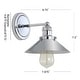 preview thumbnail 97 of 176, JONATHAN Y Florence Metal Shade Sconce