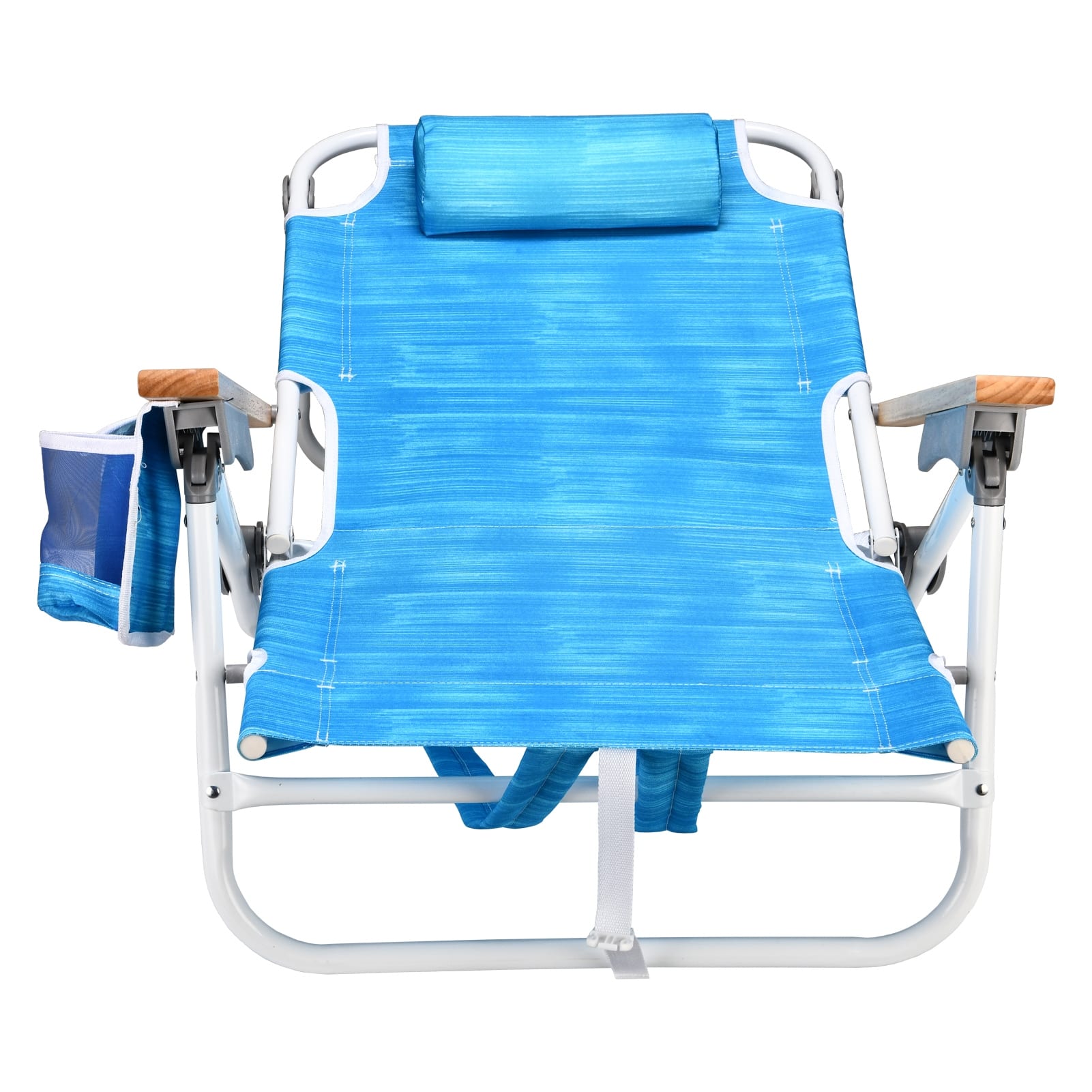 1PCS Outdoor Folding Backpack Beach Chairs With 5 Position Chair With ...