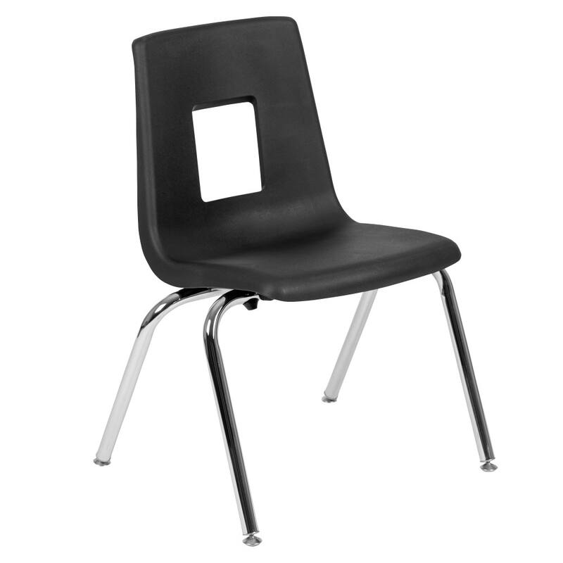 47.5" Circle Wave Flexible Activity Table Set with 16" Student Stack Chairs