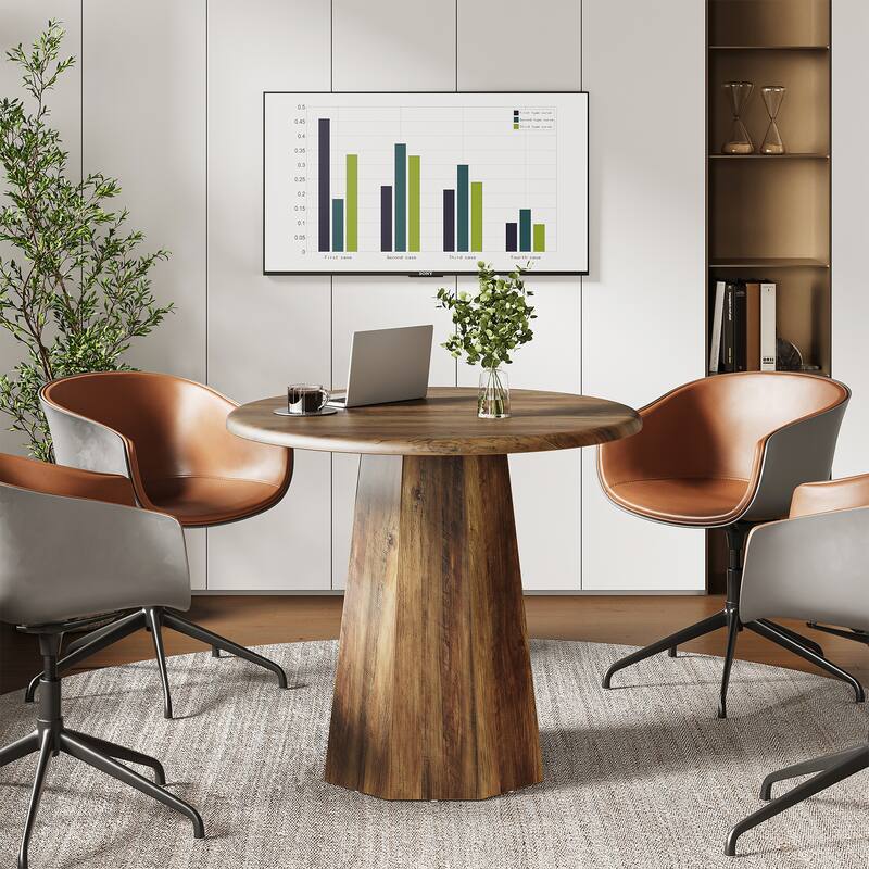 31" Round Pedestal Dining Table