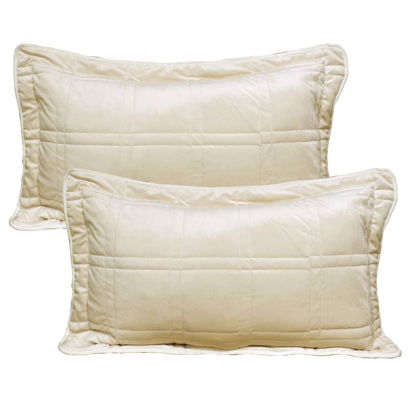 Home Soft Things 3 Piece Box Quilted Micromink Bedspread 102" x 90"