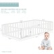 preview thumbnail 14 of 12, COSTARS Toddler Floor Bed with Rails for Kids, Montessori Wooden Twin Bed Frame with Door, Low to Ground