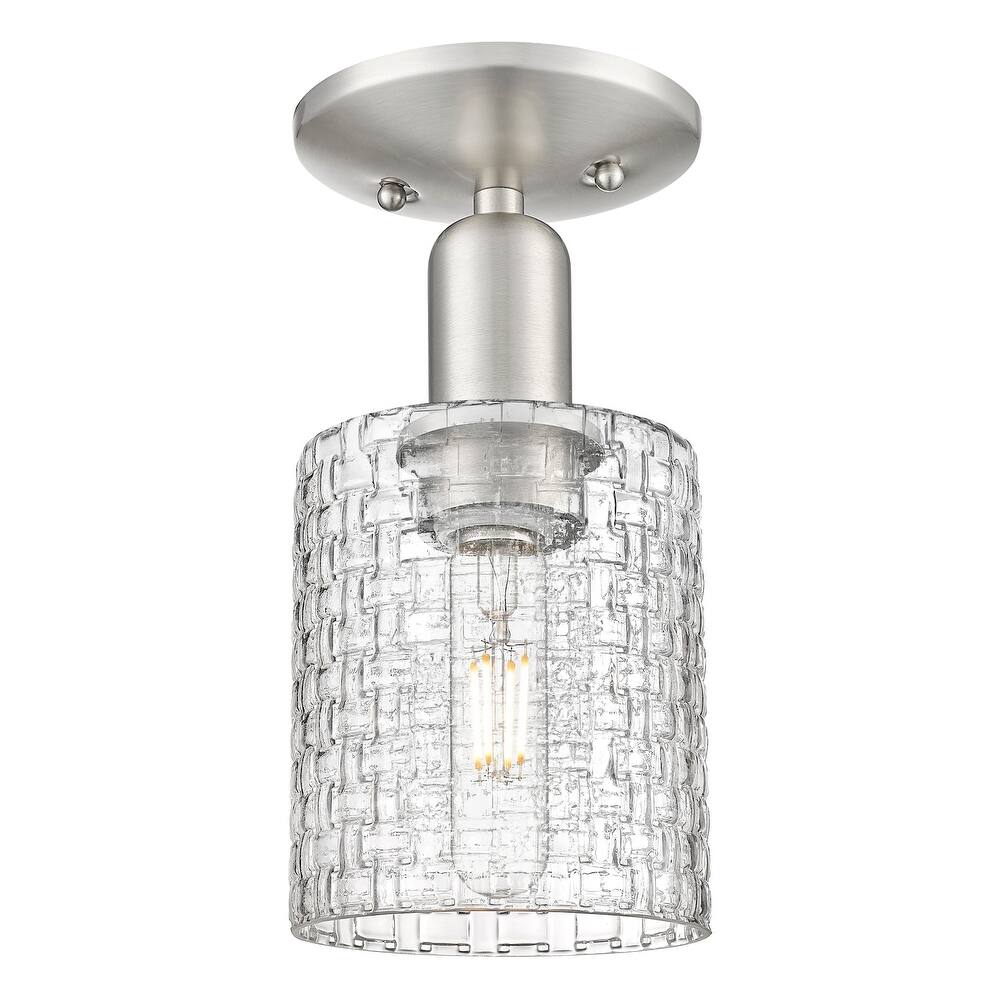 Innovations Lighting 716-1C-11-5 Cobbleskill Semi-Flush Cobbleskill 5"