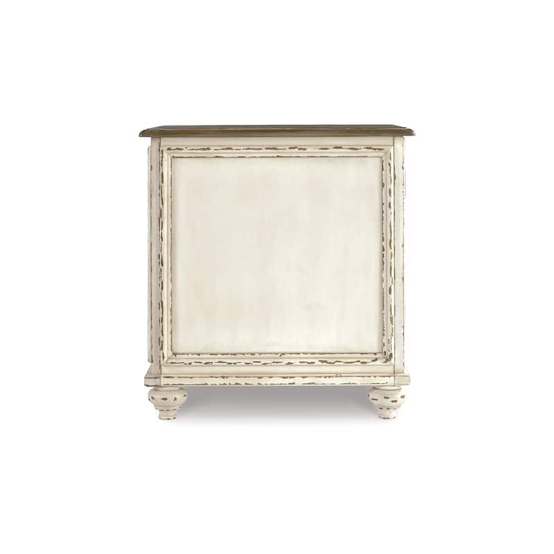 Signature Design by Ashley Realyn White/Brown 3-Piece Occasional Table Package - 48.13" W x 34" D x 19.88" H