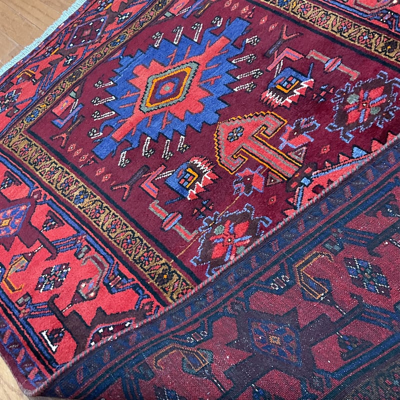 HERAT ORIENTAL Hand-knotted Tribal Hamadan Wool Rug - 4'6 x 6'10