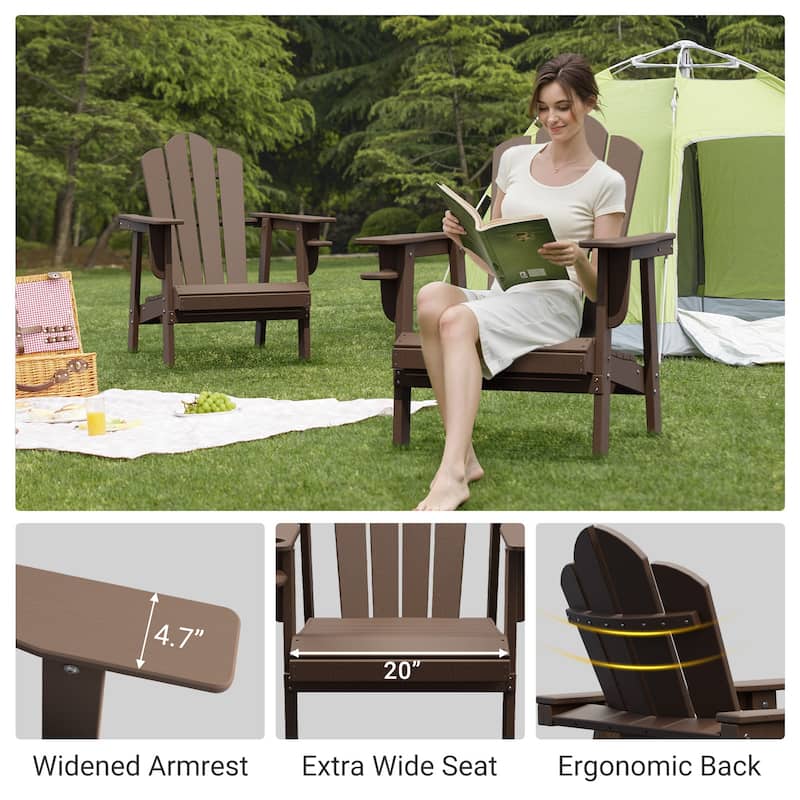 Outdoor HDPE Adirondack Chairs Outdoor Chair Plastic Lawn Chairs for Outdoor Use