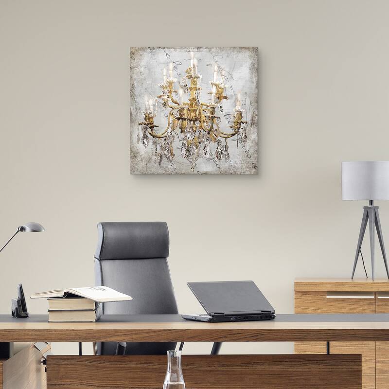 Crystal Luxe II Gold by Studio Arts Canvas Art Print