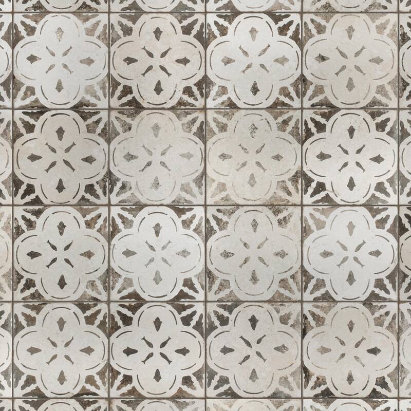 Merola Tile Kings Aurora Nero 17-5/8" x 17-5/8" Ceramic Floor and Wall Tile