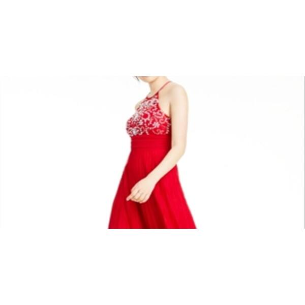 B. Darlin Women's Embellished Sleeveless Halter Full Length Prom Fit Flare Dress Red Size 0 - Bed Bath & Beyond - 40570595 B. Darlin Women's Embellished Sleeveless Halter Full Length Prom Fit Flare Dress Red Size 0 - Bed Bath & Beyond - 40570595