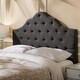 preview thumbnail 3 of 28, Marlen Adjustable Full/ Queen Tufted Fabric Headboard by Christopher Knight Home