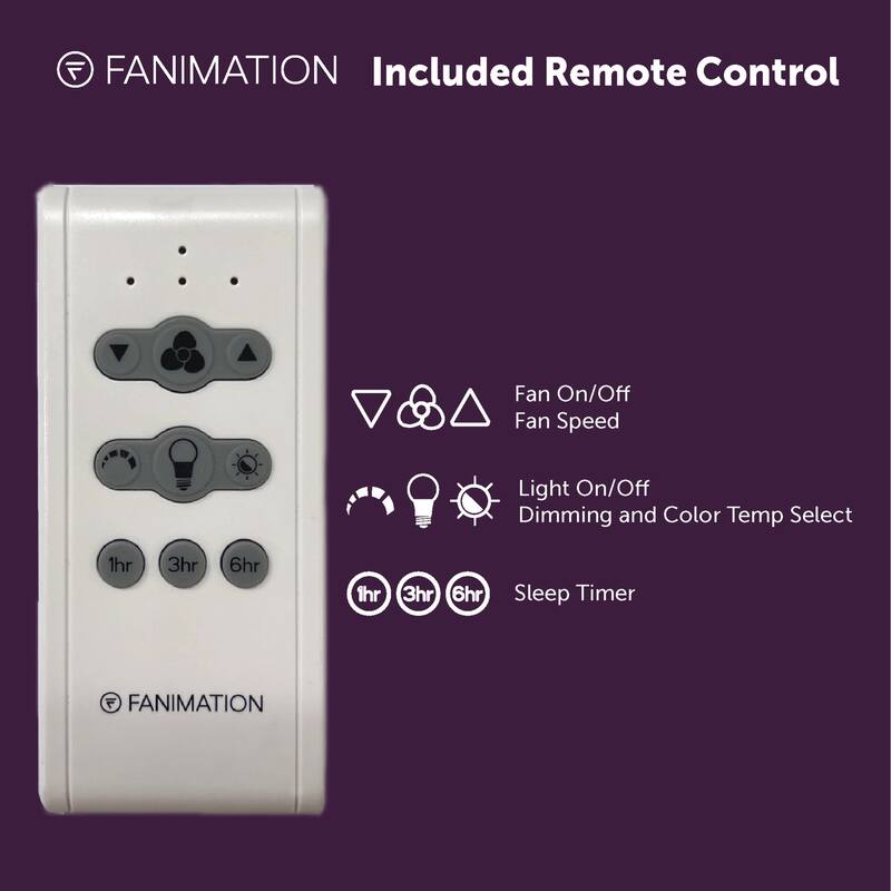 Kwartet 52 inch Indoor/Outdoor Ceiling Fan with LED Light Kit - Brushed Satin Brass with Matte White Blades