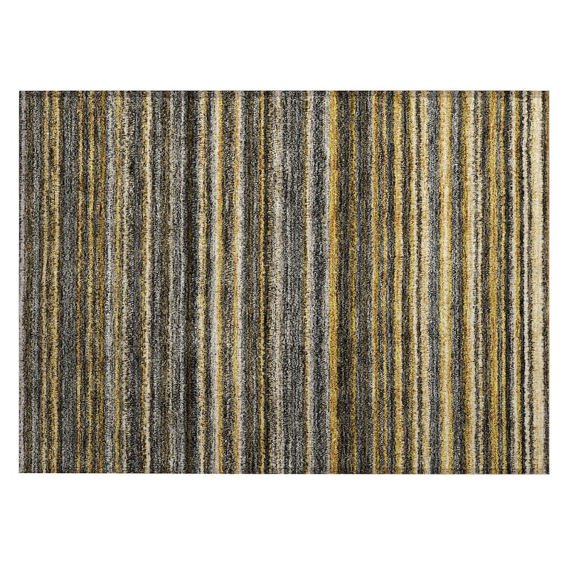 Machine Washable Indoor/ Outdoor Chantille Stripes Rug