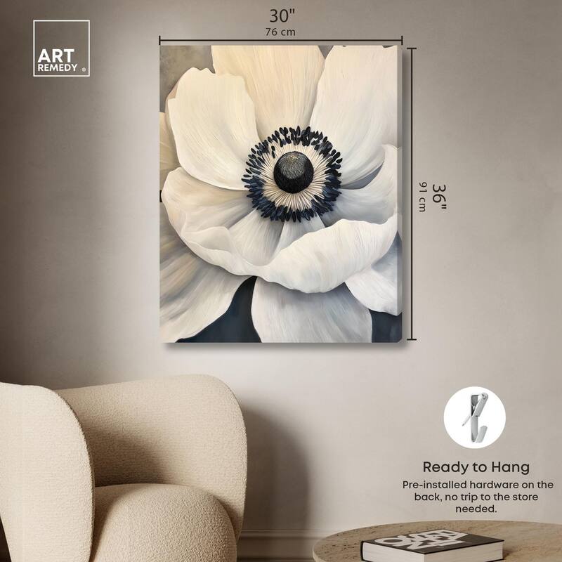 Heart of the Anemone Canvas by Art Remedy, Gallery Wrapped