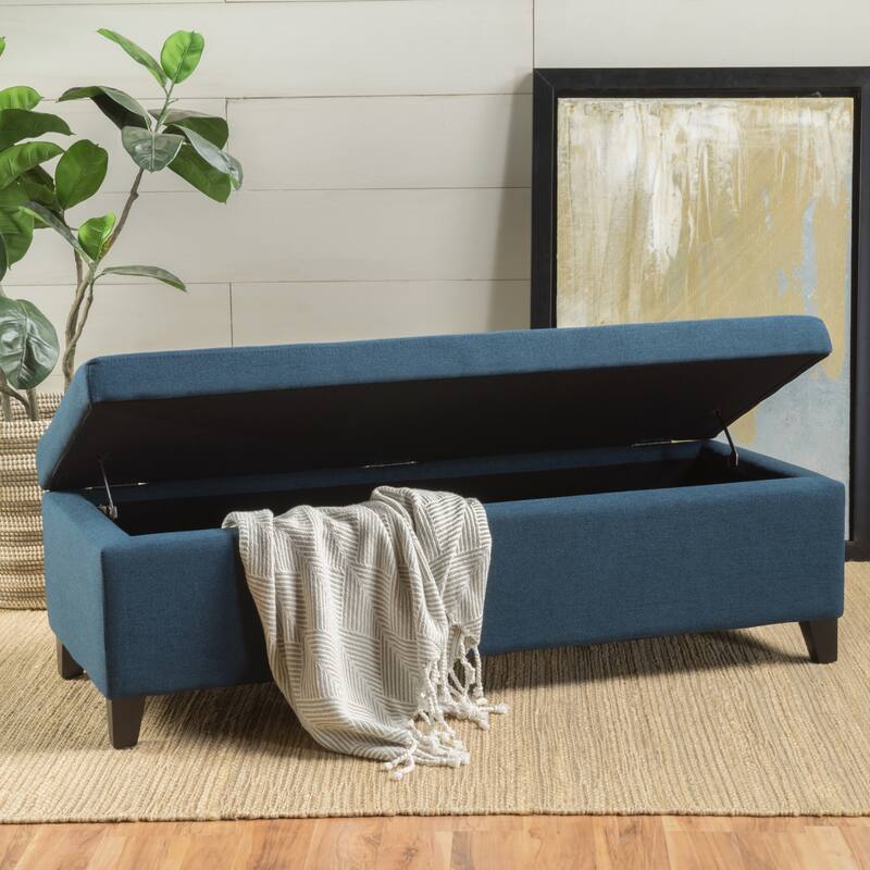 Storage Ottoman with Dense Foam Padding and Ample Space for Modern Living and Multi-Functional Use