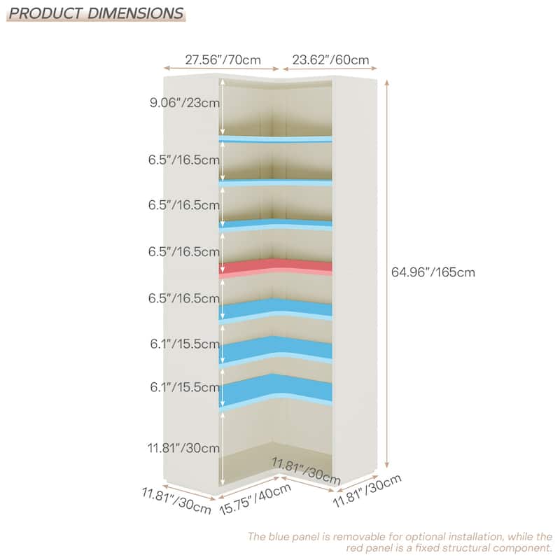 9-Tier Shoe Cabinet, 24-32 Pairs Freestanding Shoe Rack Shoe Organizer