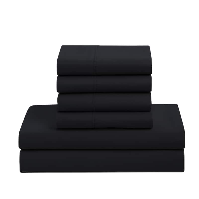 Sweet Home Collection Luxury Solid Bed-In-a-Bag with Sheet Set
