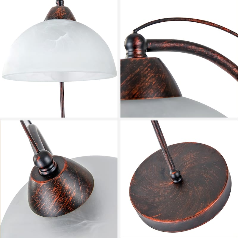 Reading Lamp Classic Lamp Farmhouse Bedside Table Lamps for Night Stands - brown - N/A