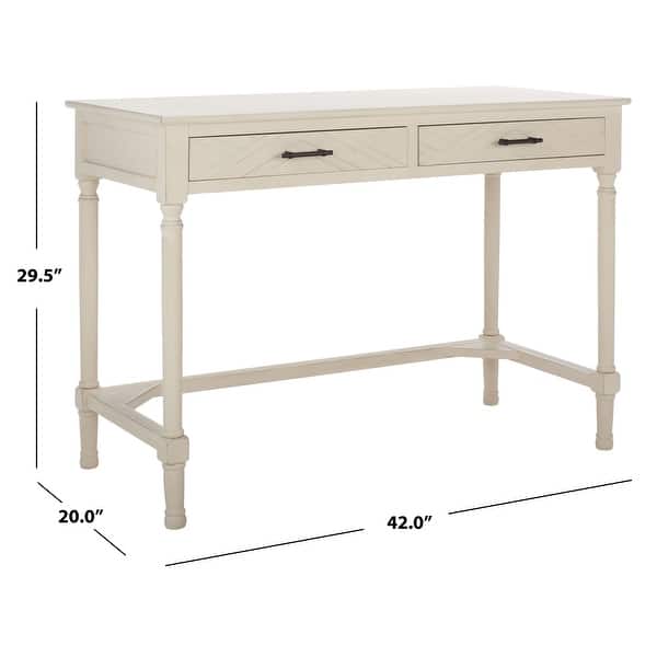 dimension image slide 0 of 4, SAFAVIEH Mckinlee 2-Drawer Desk