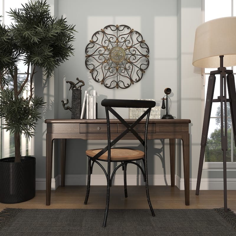 Brown Metal Scroll Home Wall Decor