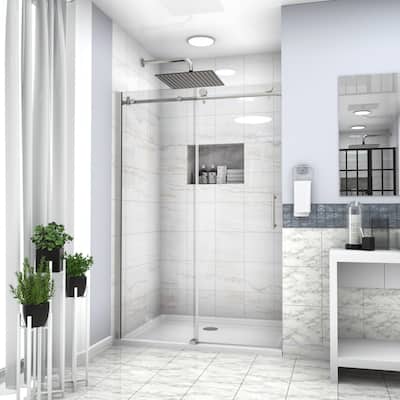 48"W x 76"H Single Sliding Shower Door