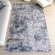 preview thumbnail 1 of 10, Nuloom Carson SplashGuard Machine Washable Area Rug 2' 6" x 10' - Blue Grey - Runner
