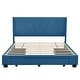 preview thumbnail 16 of 26, Nestfair Queen Size Linen Upholstered Platform Bed with 3 Drawers