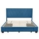 preview thumbnail 3 of 42, Queen Size Storage Bed Linen Upholstered Platform Bed with 3 Drawers