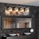 preview thumbnail 10 of 93, 2/3/4/5 Light Bathroom Vanity Light Wall Sconce with Crystal Shade